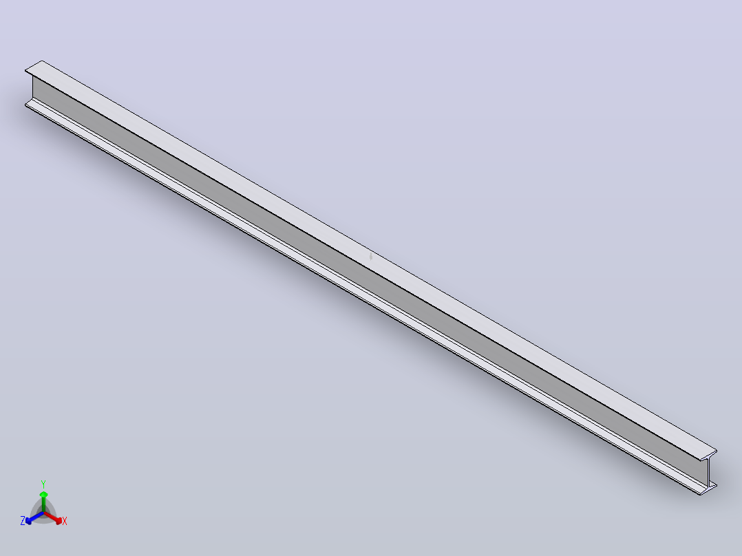 16#热轧工字钢3.5m.SLDPRT主视图