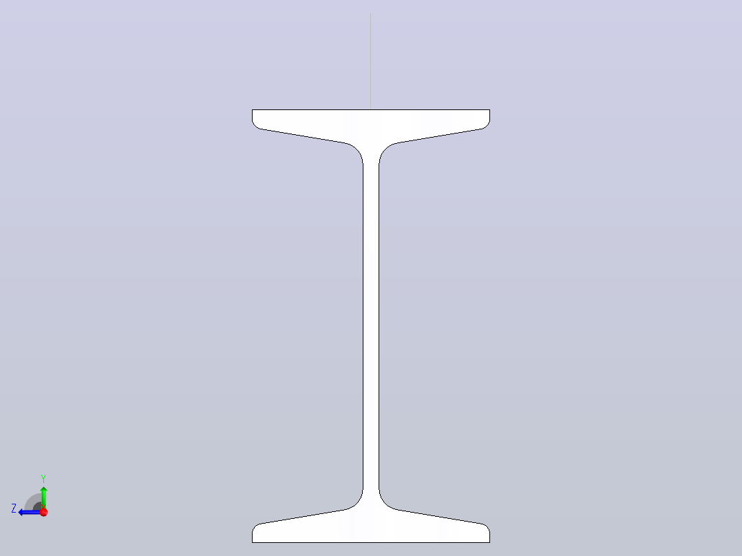 16#热轧工字钢3.5m.SLDPRT右视图