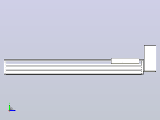 皮带直线轴半封闭可选导轨TPA-HNB-202D-140-L650-LU-Y-P75-N3左视缩略图