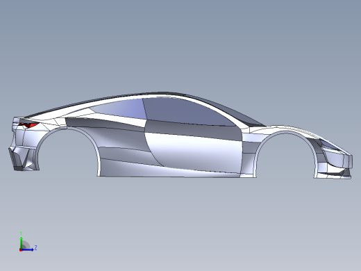 Tesla Roadster 表面建模左视缩略图