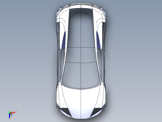 Tesla Roadster 表面建模俯视缩略图