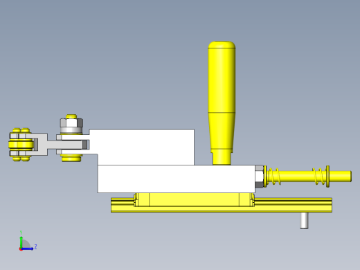 异型工件夹紧机构左视缩略图