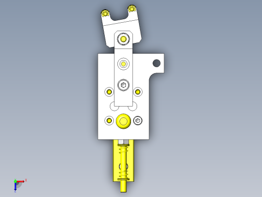 异型工件夹紧机构俯视缩略图
