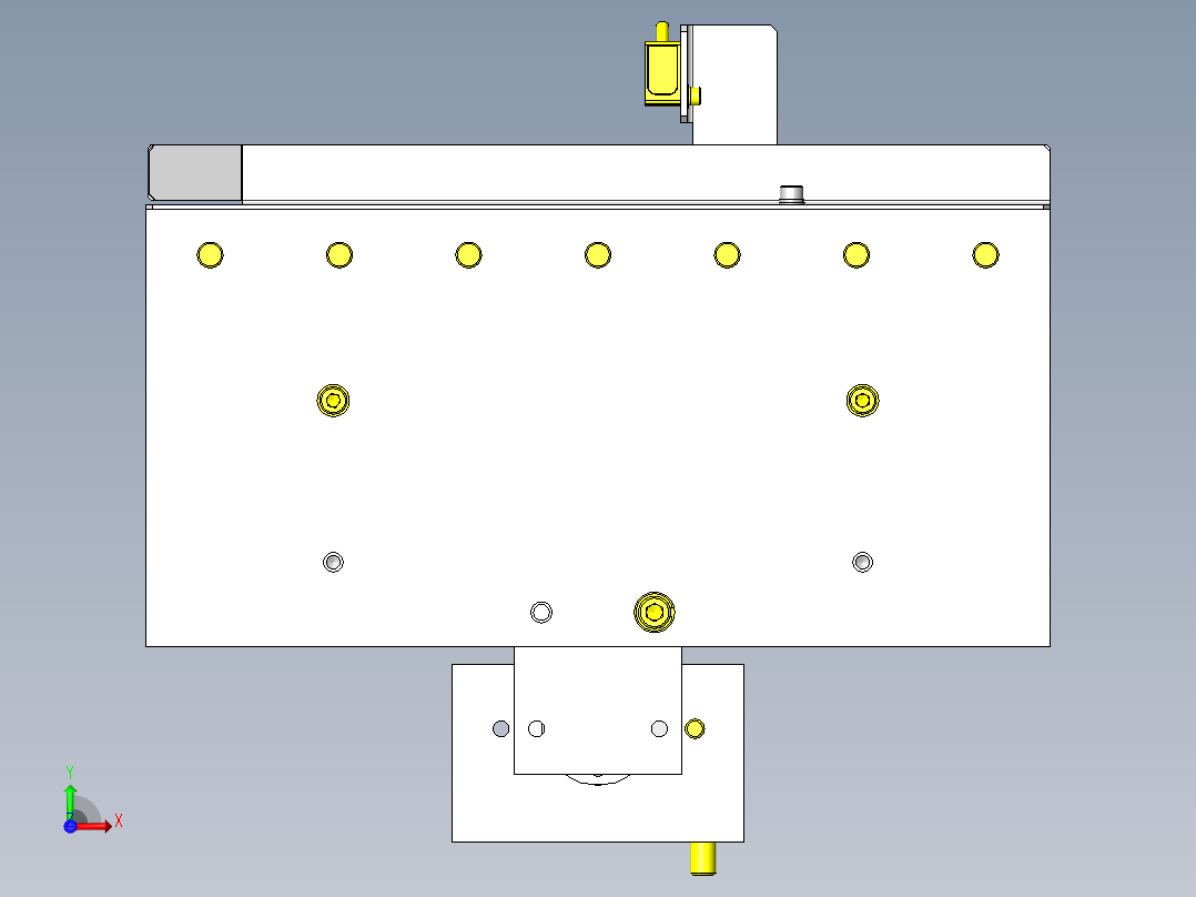 传送线NG排出机构前视图
