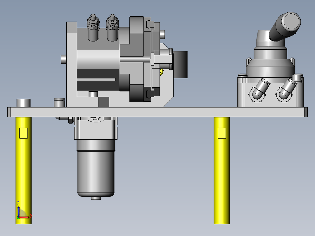 内径测定夹具前视图