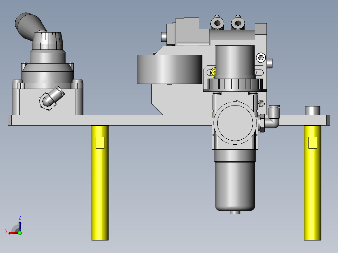 内径测定夹具后视图
