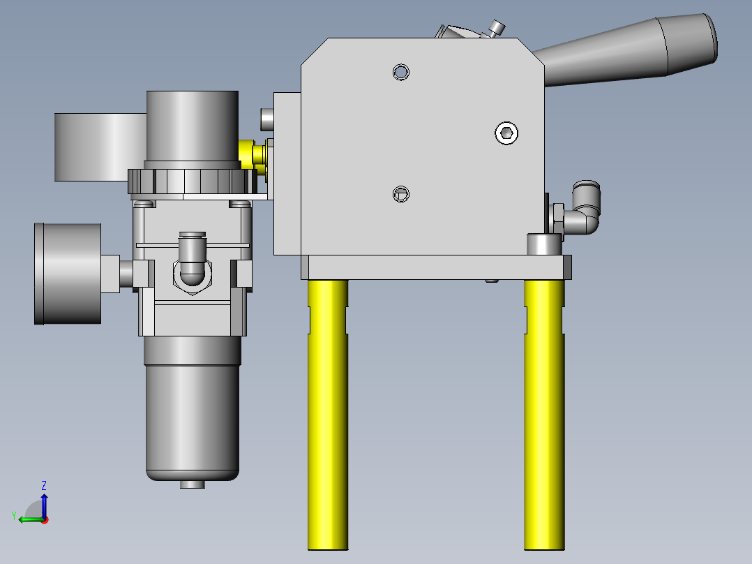 内径测定夹具左视图