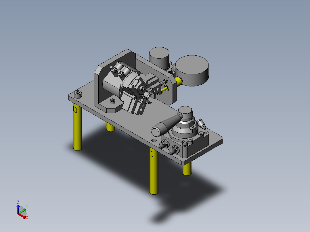 内径测定夹具正等轴测图