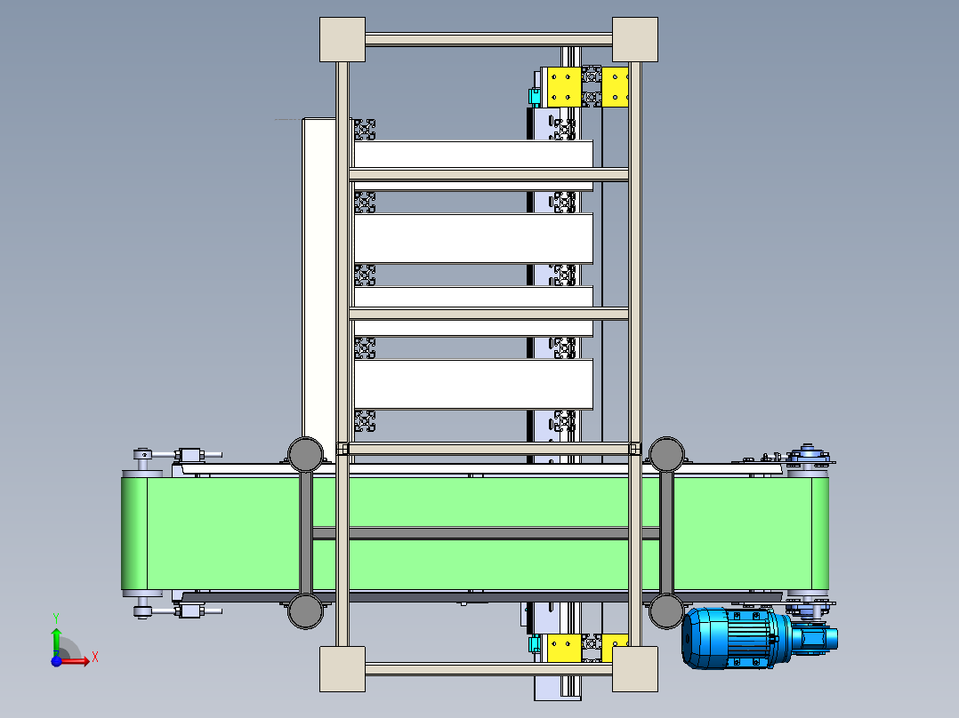 自动彩色棒球磁选机前视图