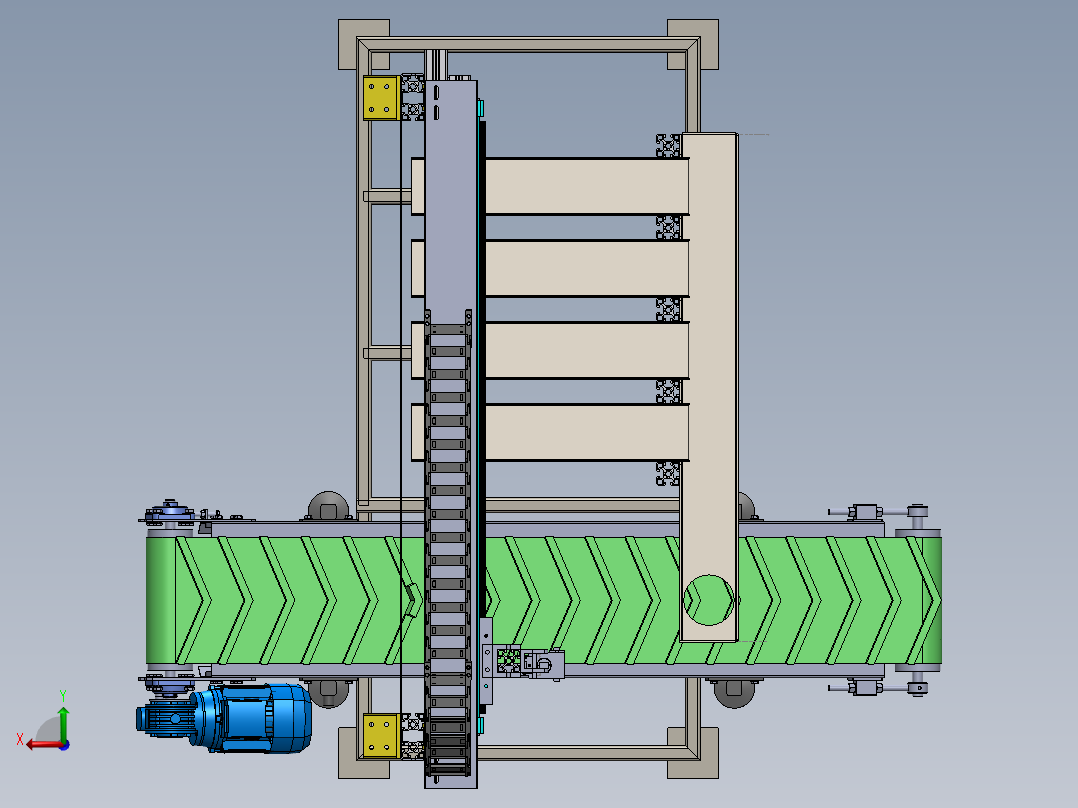 自动彩色棒球磁选机后视图