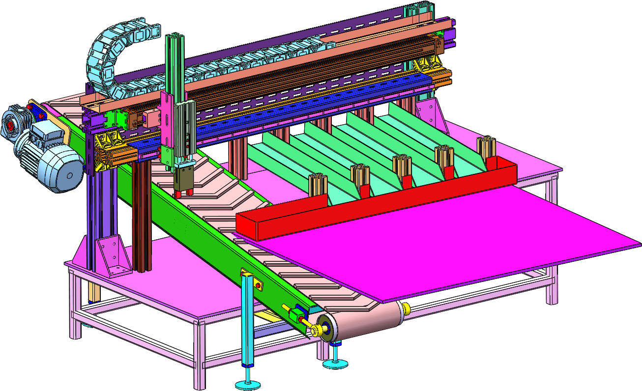 自动彩色棒球磁选机