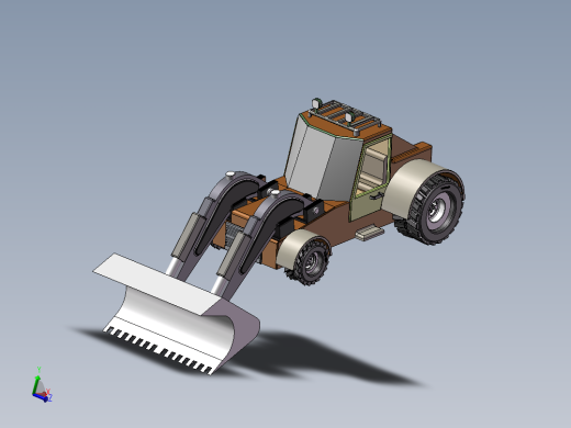 小型推土机铲车