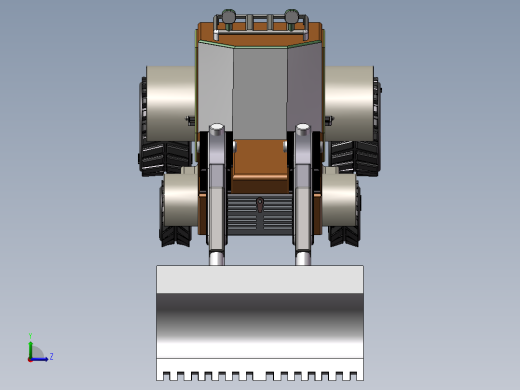 小型推土机铲车左视缩略图