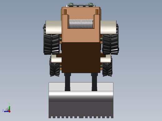 小型推土机铲车右视缩略图