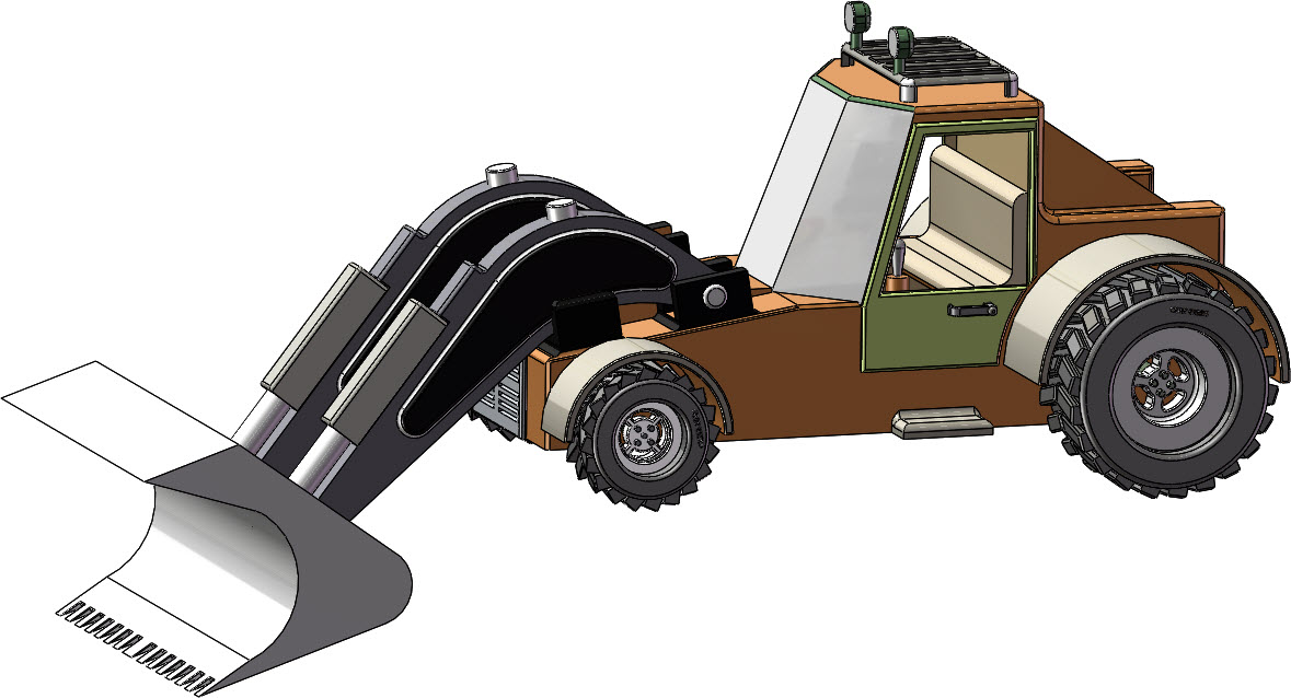 小型推土机铲车