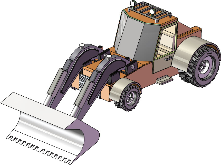 小型推土机铲车