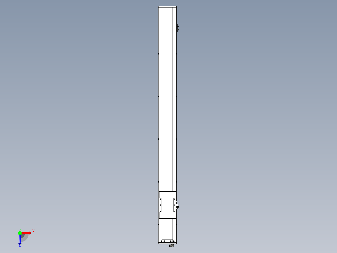 Toyo东佑达直线模组-ECH14-1250-M-D4俯视图