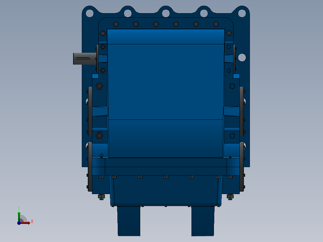 symmetric非对称齿轮箱3D数模图纸 STP格式