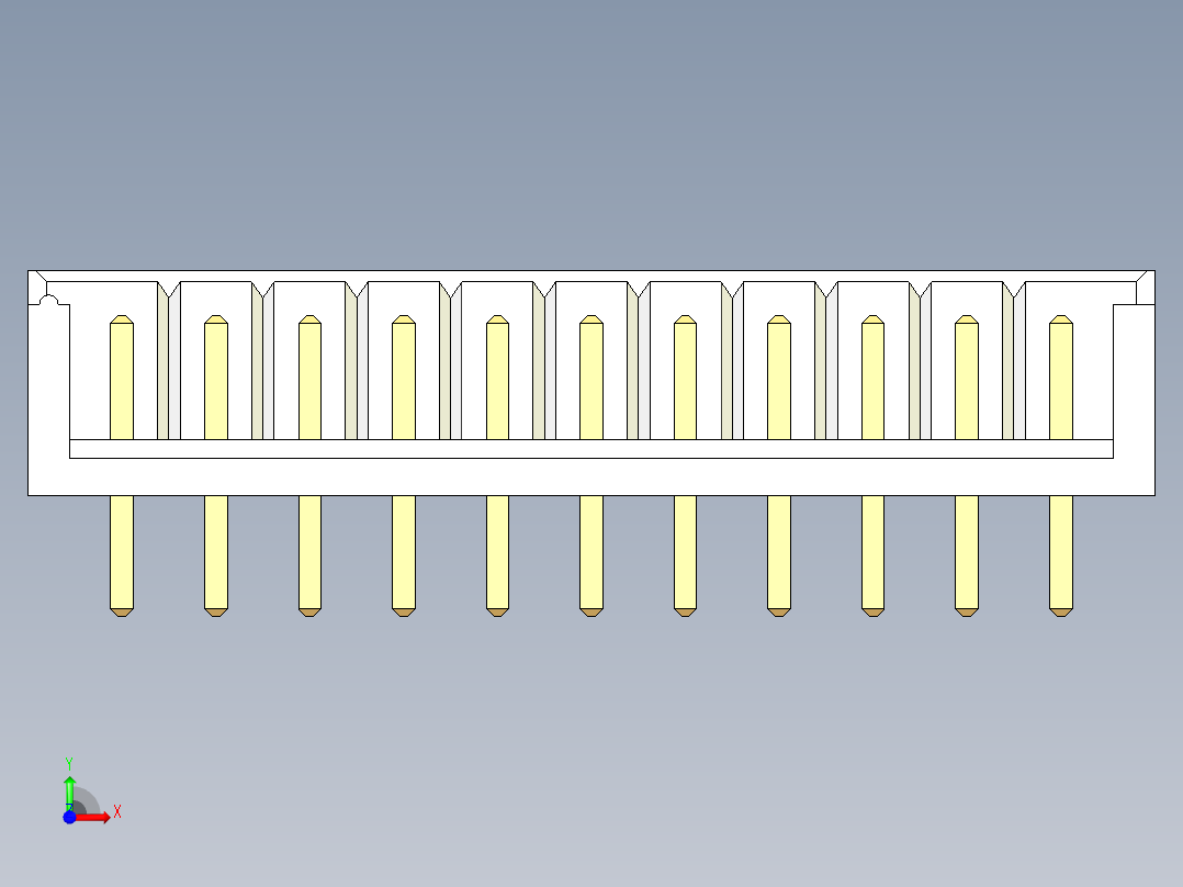 JST-B11B-EH-A前视图