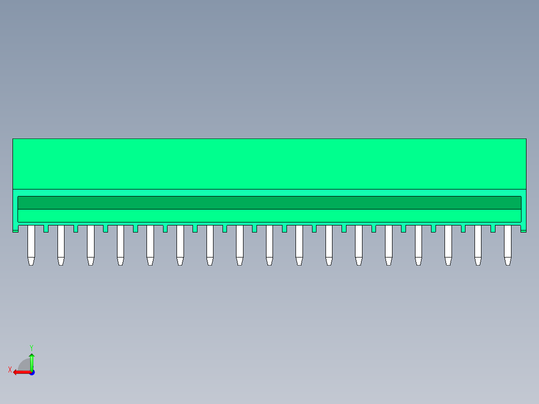 DEGSON 15EDG 系列 3.5mm 插拔式接线端子 FullPack-15EDGLC-3.5-17P-14-00AH后视图
