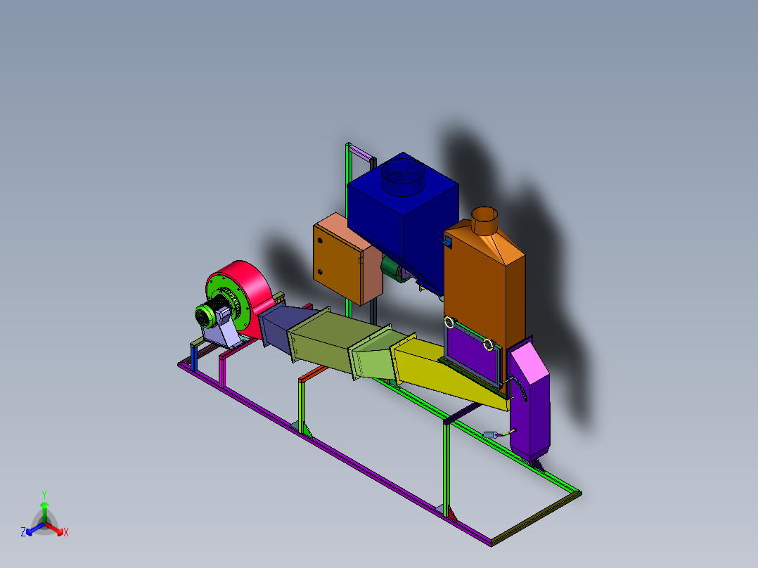 塑料造粒干燥吹风机