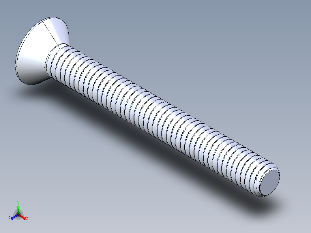 锥形内六角头螺钉-FHCS 0.3125x 2.750