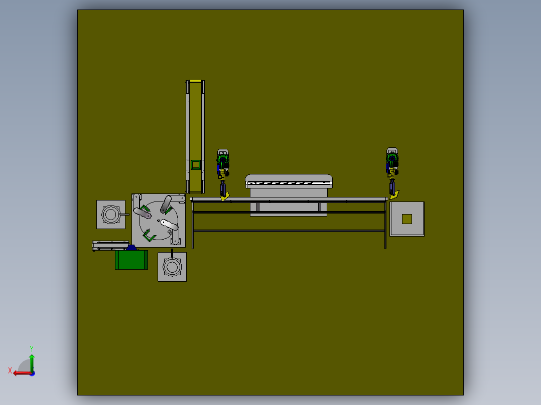 铝合金自动拼装设备后视图