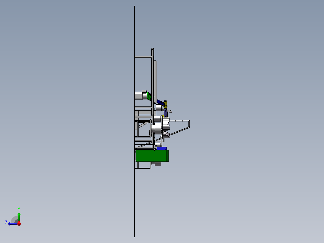 铝合金自动拼装设备右视图