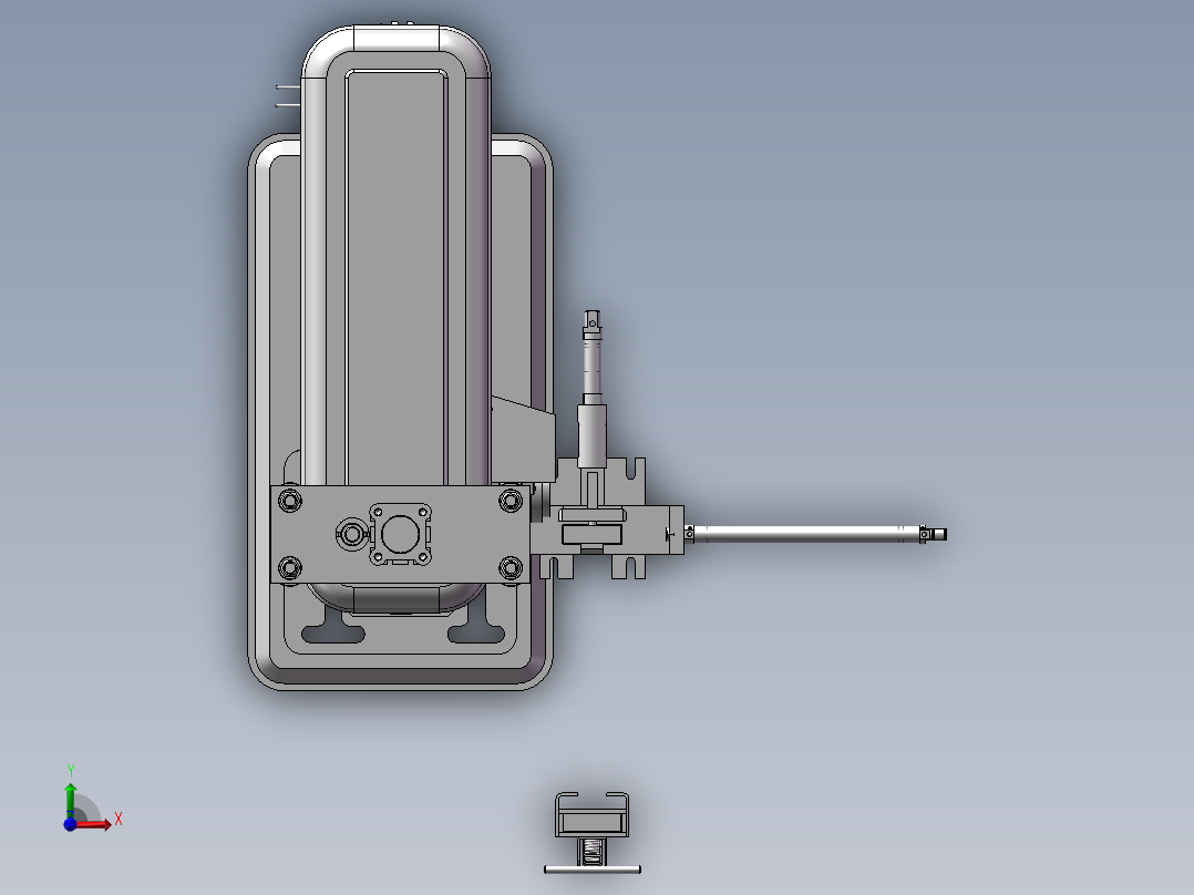 立式钻床(STP)前视图
