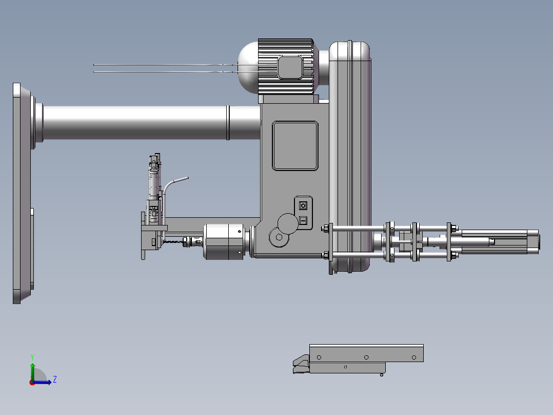 立式钻床(STP)左视图