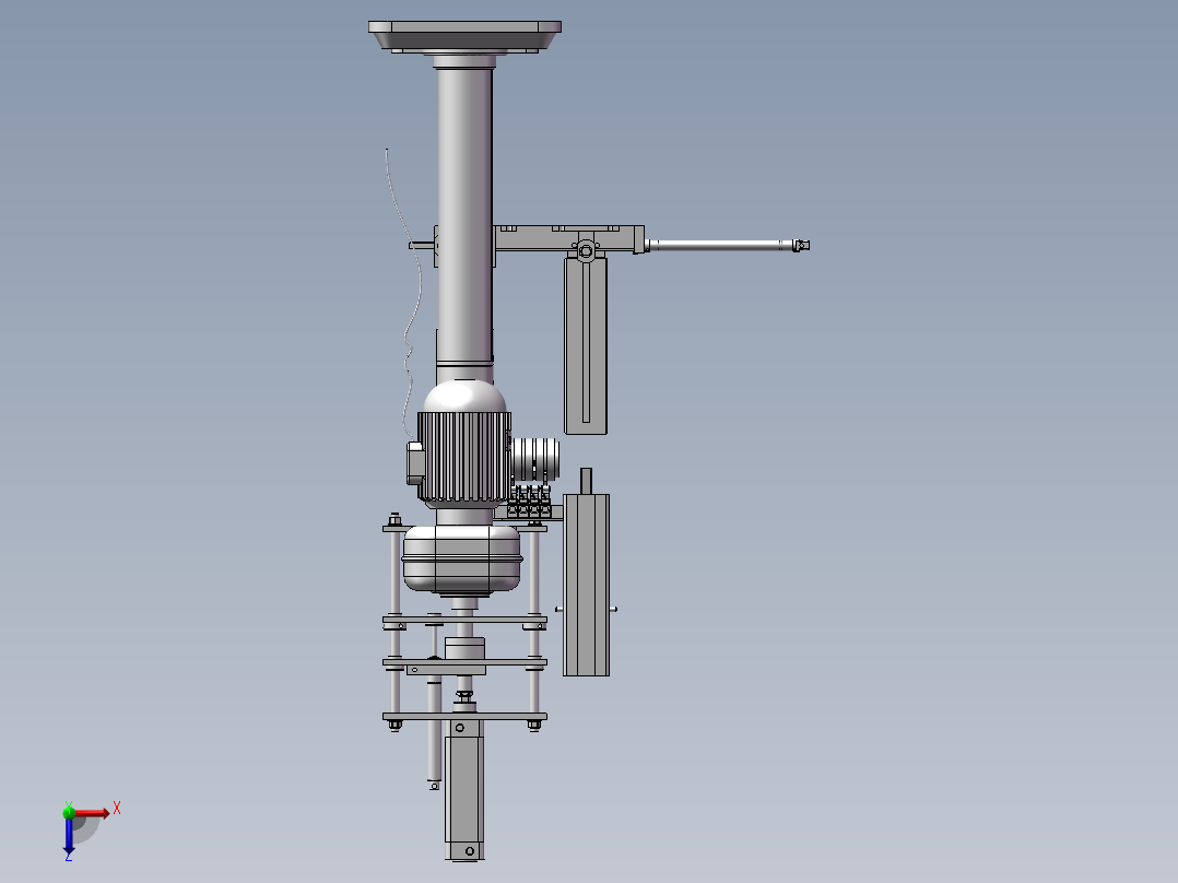 立式钻床(STP)俯视图
