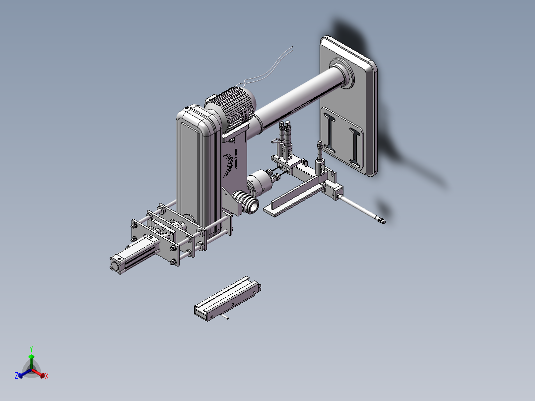 立式钻床(STP)正等轴测图