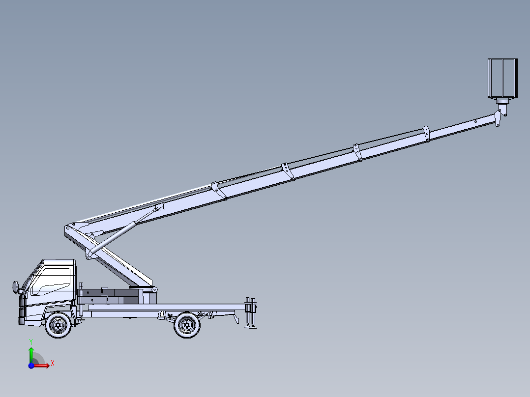 高空车总成(1)前视图