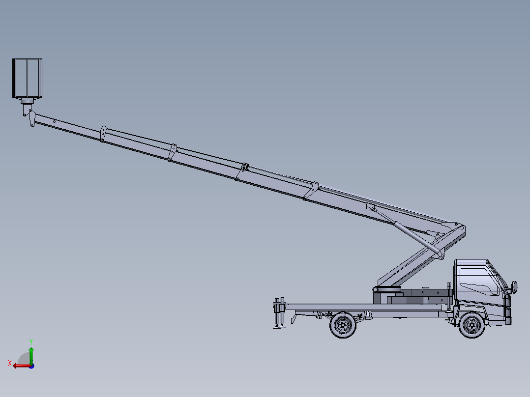 高空车总成(1)后视图