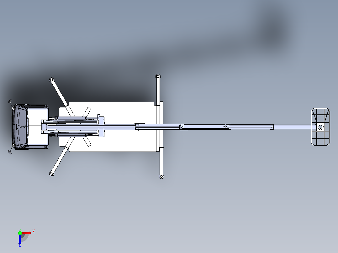 高空车总成(1)俯视图