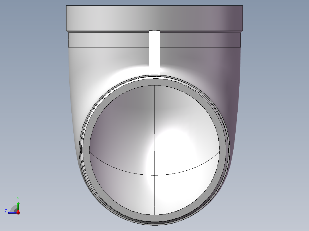 弯头-等径内外丝 DN65右视图