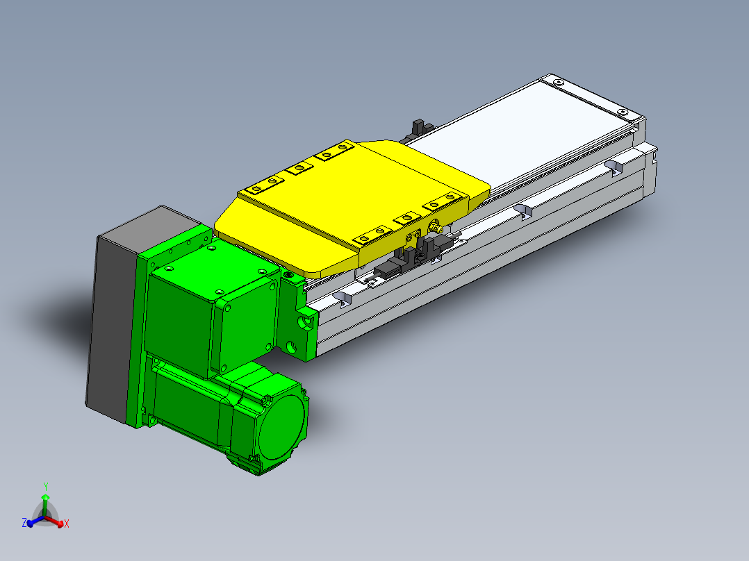 GTA内嵌同步带全封闭GTA12-LD-60步进主视图