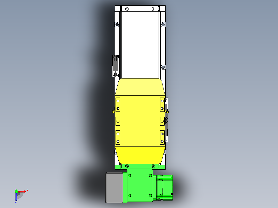 GTA内嵌同步带全封闭GTA12-LD-60步进俯视图
