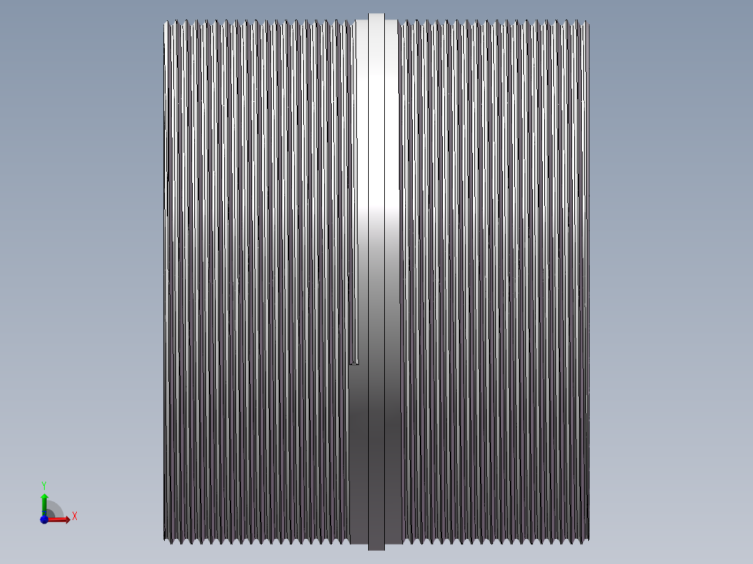 对丝-圆边等径 DN100前视图