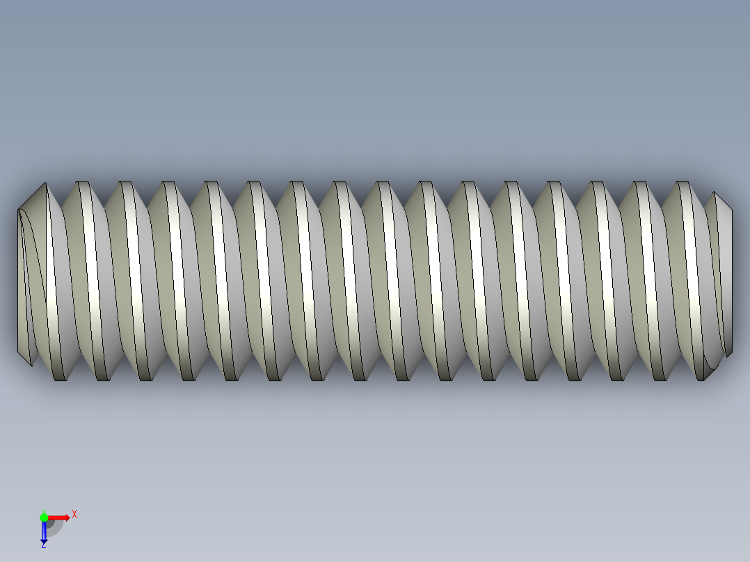 DIN 913-ISO 4026 固定螺钉-M1.4 L=5.STEP俯视图