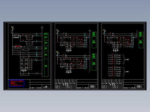 喷淋泵二用一备Y-△启动控制图