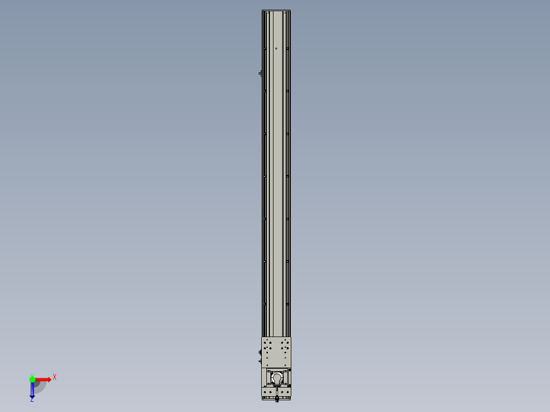 东锦齿条传动DH136G-S1500-BU-减速机+P400W俯视图