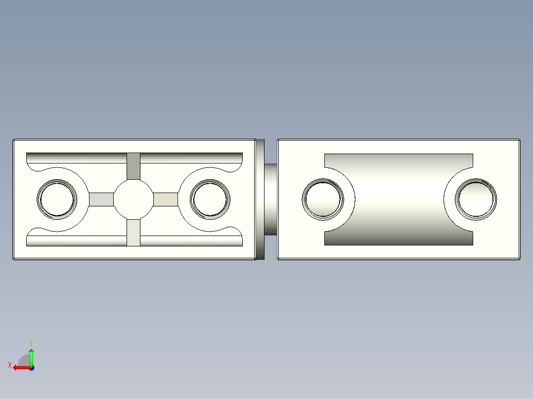 鋅合金單鉸鏈(A)5570-3D多系列多零件图纸模型后视图
