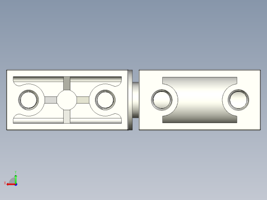 鋅合金單鉸鏈(A)5570-3D多系列多零件图纸模型后视缩略图