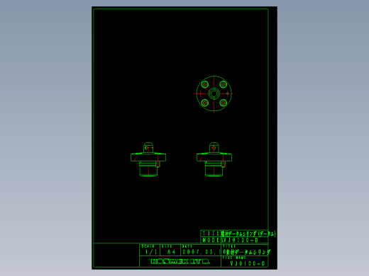 KOSMEKVJ0100-D多系列多零件图纸模型多系列多零件图纸模型