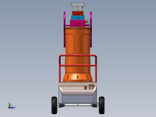 小型高空作业平台车总成左视缩略图