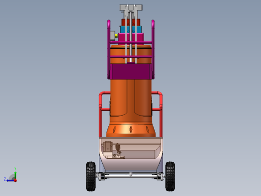 小型高空作业平台车总成右视缩略图