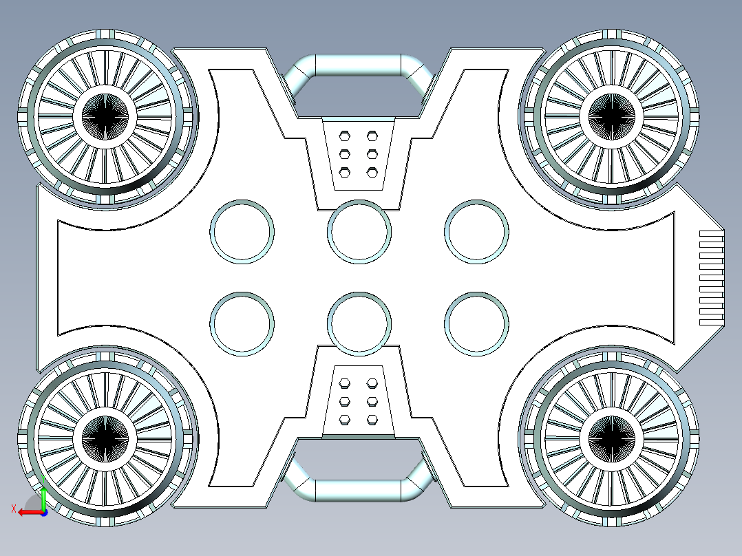 宇宙飞船后视图