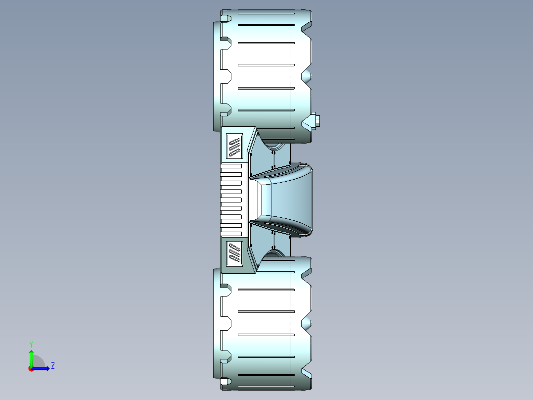 宇宙飞船左视图