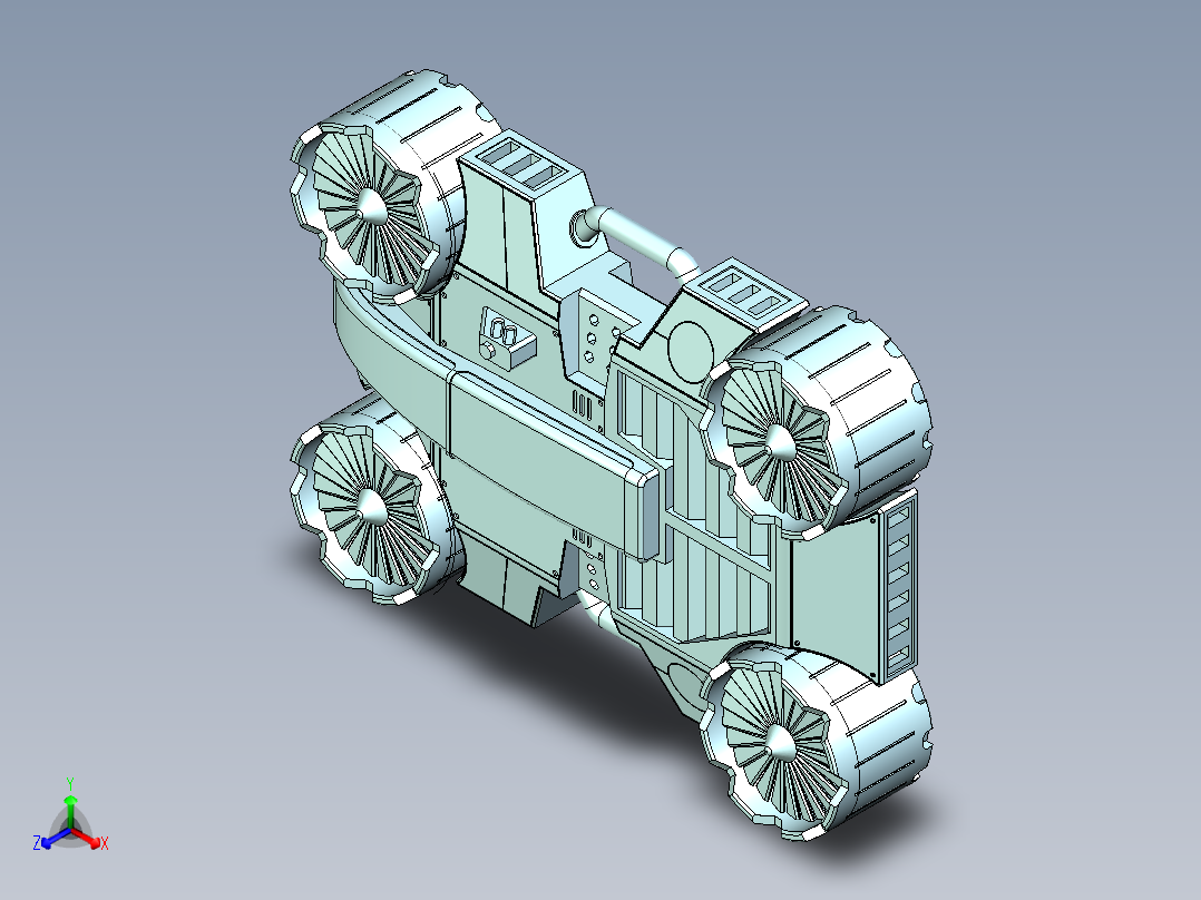 宇宙飞船正等轴测图